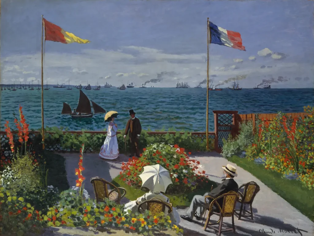 Garden at Sainte Adresse by Claude Monet