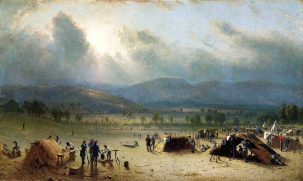 Camp of the Seventh Regiment, near Frederick, Maryland, in July 1863 by Sanford Robinson Gifford