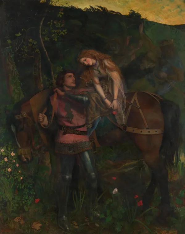 La Belle Dame sans Merci by Frank Dicksee: Keats, the Knight and the Fairy's Spell