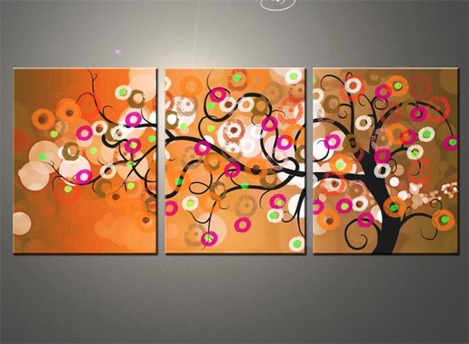 Orange Abstract Tree