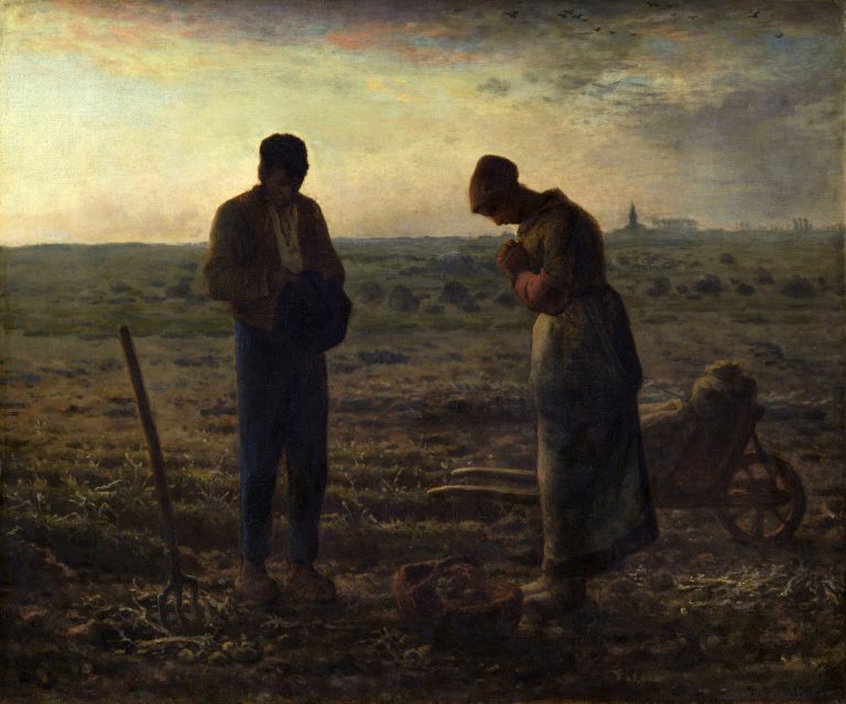 The Angelus hand-painted oil reproduction