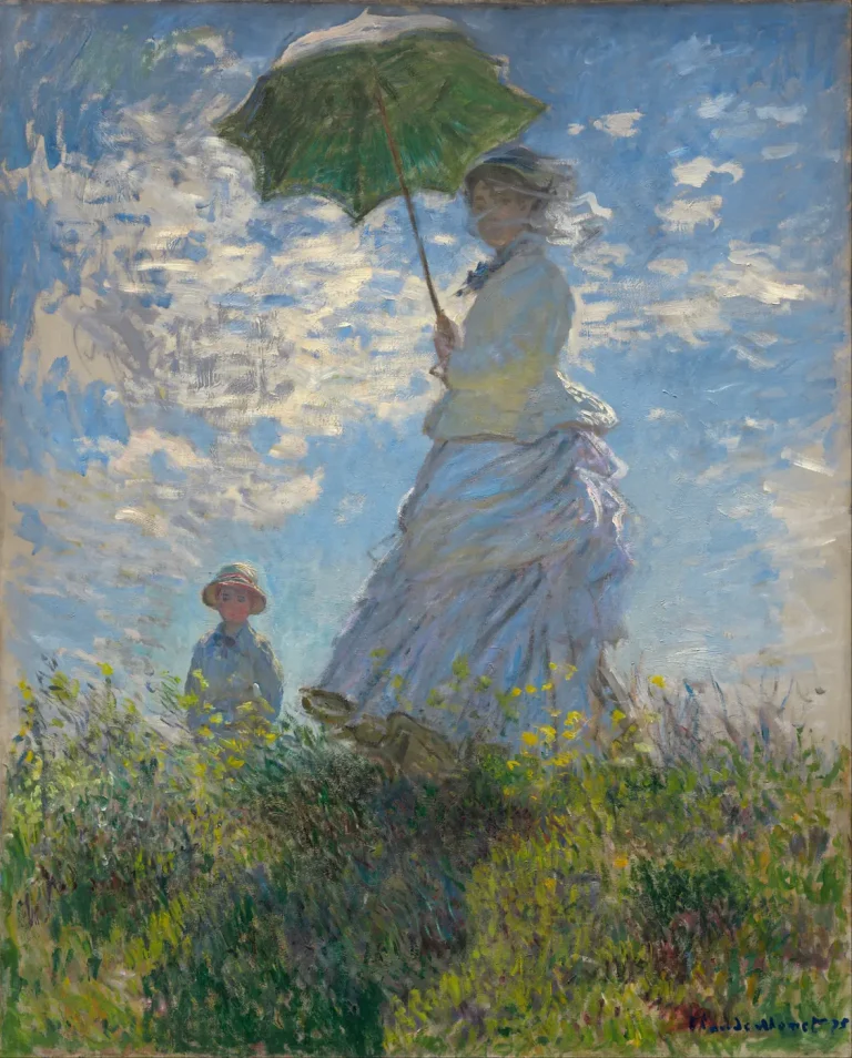 Woman with a Parasol by Monet hand-painted oil reproduction