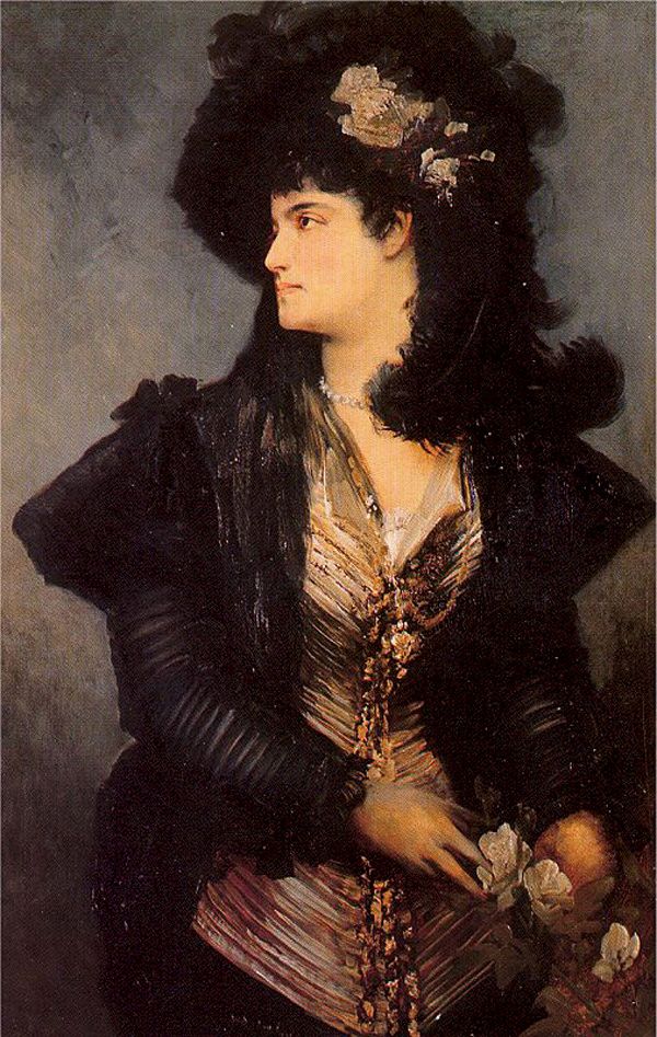 Portrait of a Lady by Hans Makart - hand-painted oil reproduction