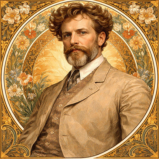 Portrait of Alphonse Mucha