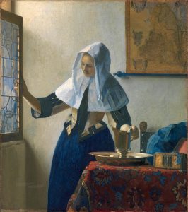 Woman with a Water Pitcher by Johannes Vermeer - hand-painted oil reproduction