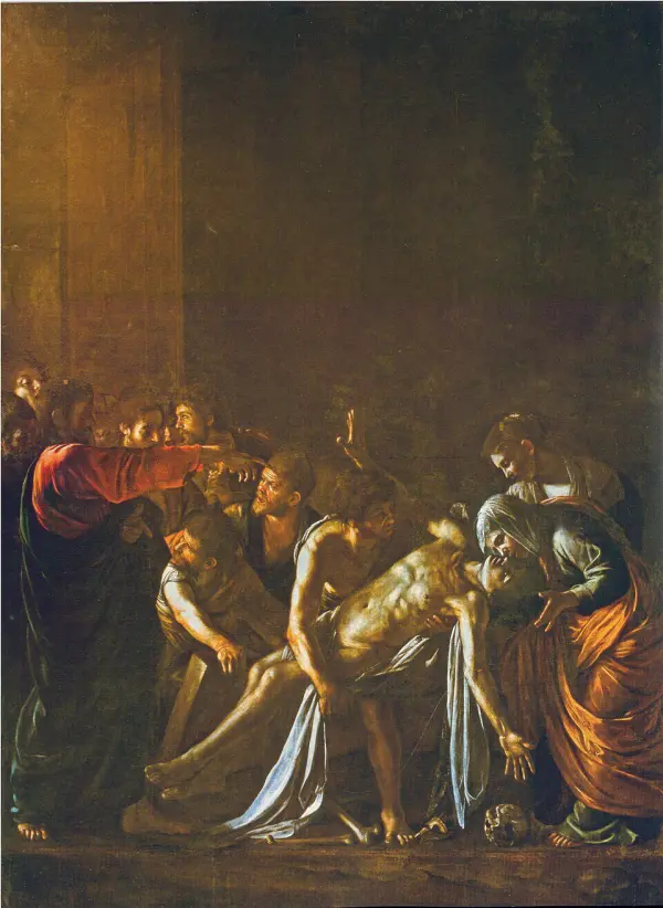 The Resurrection of Lazarus by Caravaggio