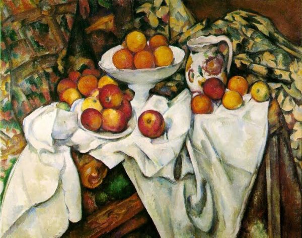 Still Life with Apples and Oranges by Paul Cezanne
