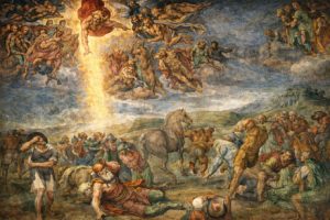 The Conversion of Saint Paul by Michelangelo Buonarroti - hand-painted oil reproduction