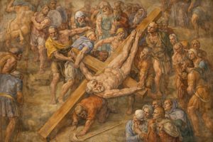 The Crucifixion of Saint Peter by Michelangelo Buonarroti - hand-painted oil reproduction