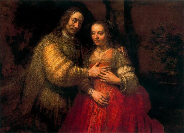 The Jewish Bride by Rembrandt