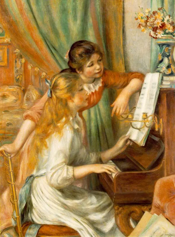 Young Girls at the Piano by Pierre Auguste Renoir