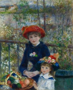 Two Sisters (On the Terrace) by Pierre Auguste Renoir, hand-painted oil reproduction