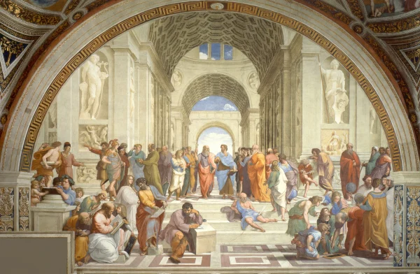 The School of Athens by Raphael Sanzio, hand-painted oil painting reproduction