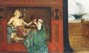 Dying Betrothed by Agnes Slott-Møller - hand-painted oil reproduction