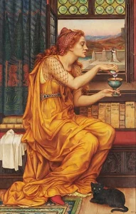 The Love Potion by Evelyn De Morgan - hand-painted oil reproduction