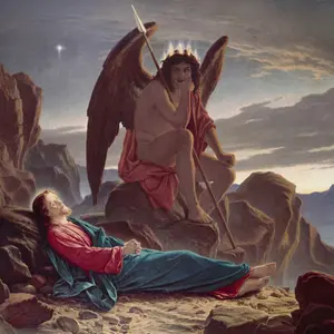 Satan Watching the Sleep of Christ by Sir Joseph Noel Paton - hand-painted oil reproduction