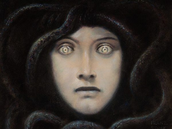 Head of Medusa by Franz von Stuck