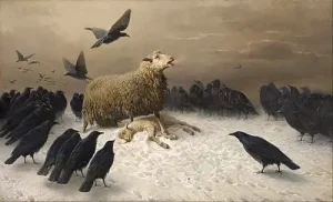 Anguish by August Friedrich Schenck - hand-painted oil reproduction
