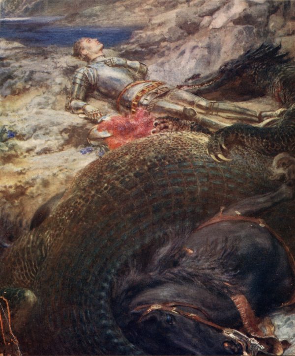 St George and the Dragon by Briton Rivière