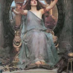 Circe offering an enchanted cup to Ulysses in the 1891 painting by John William Waterhouse