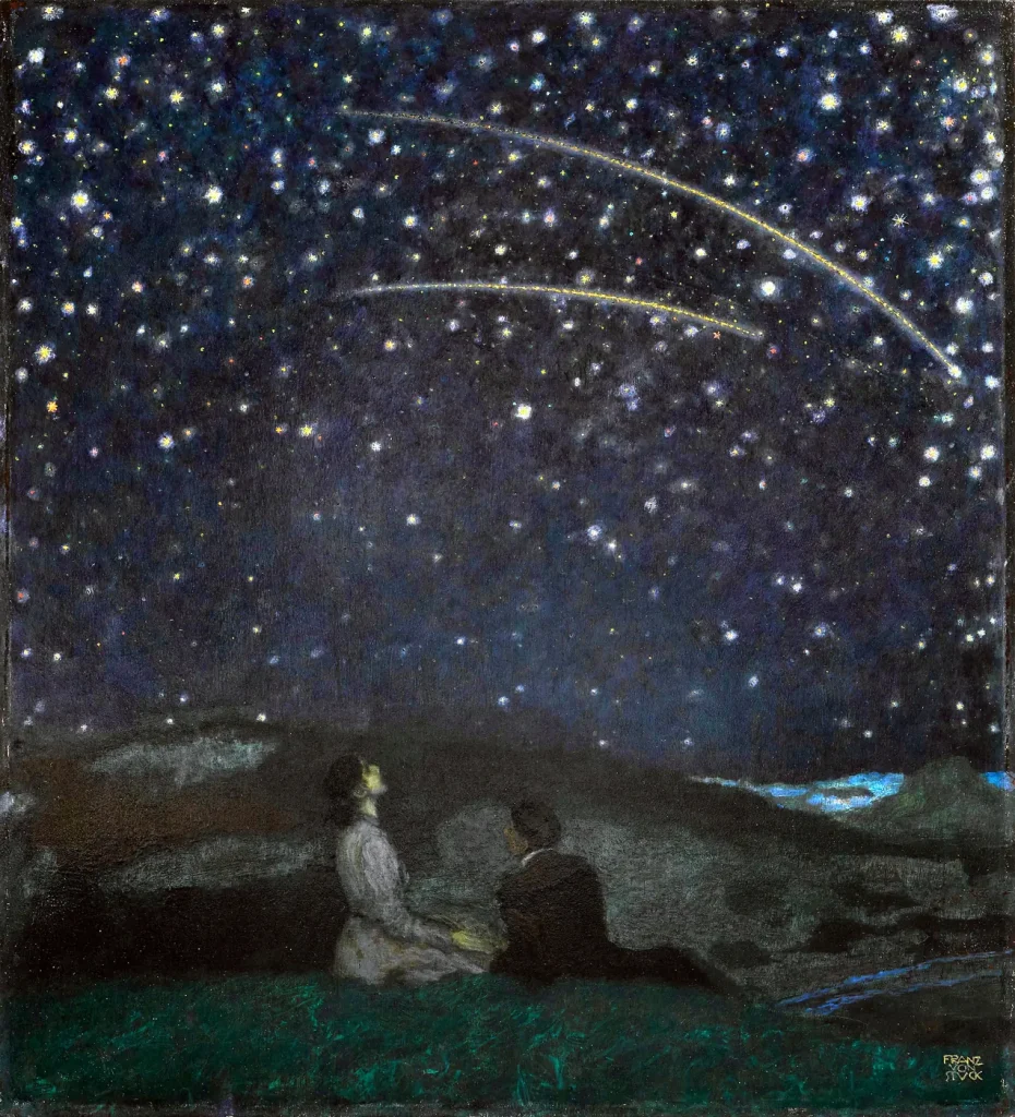 Falling Stars (1912) by Franz von Stuck