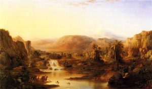 Land of the Lotus Eaters by Robert S. Duncanson, hand-painted oil reproduction