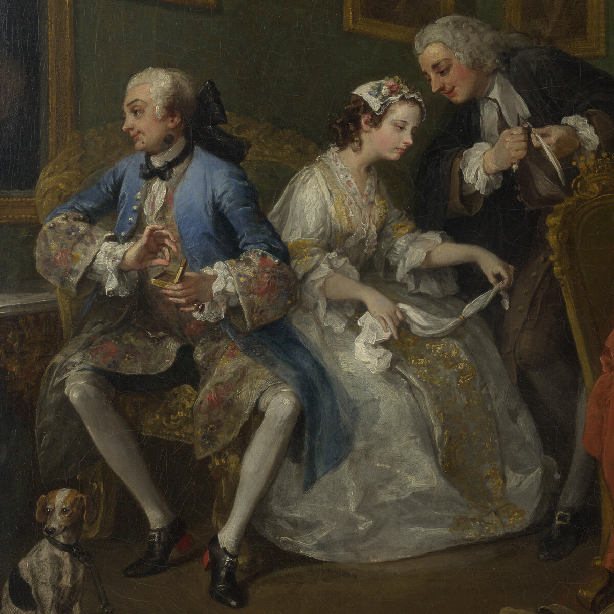 The Marriage Settlement, detail