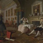 Marriage A-la-Mode: 2, The Tête à Tête by William Hogarth, hand-painted oil reproduction