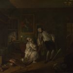 Marriage A-la-Mode: 5, The Bagnio by William Hogarth, hand-painted oil reproduction