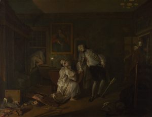 Marriage A-la-Mode: 5, The Bagnio by William Hogarth, hand-painted oil reproduction