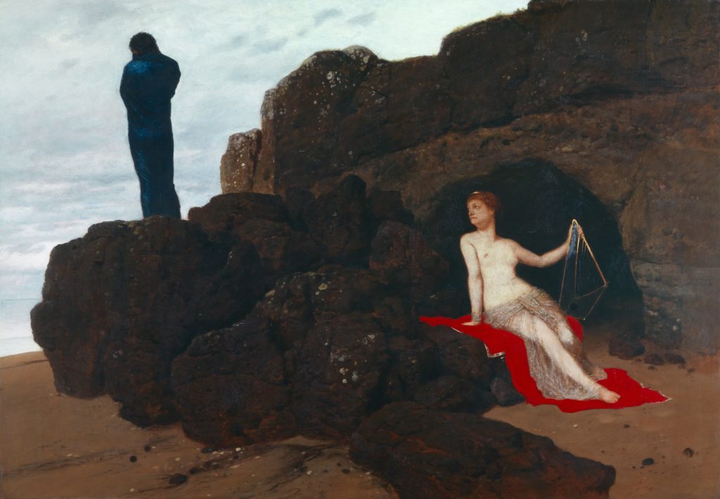 Odysseus and Calypso by Arnold Böcklin, 1883