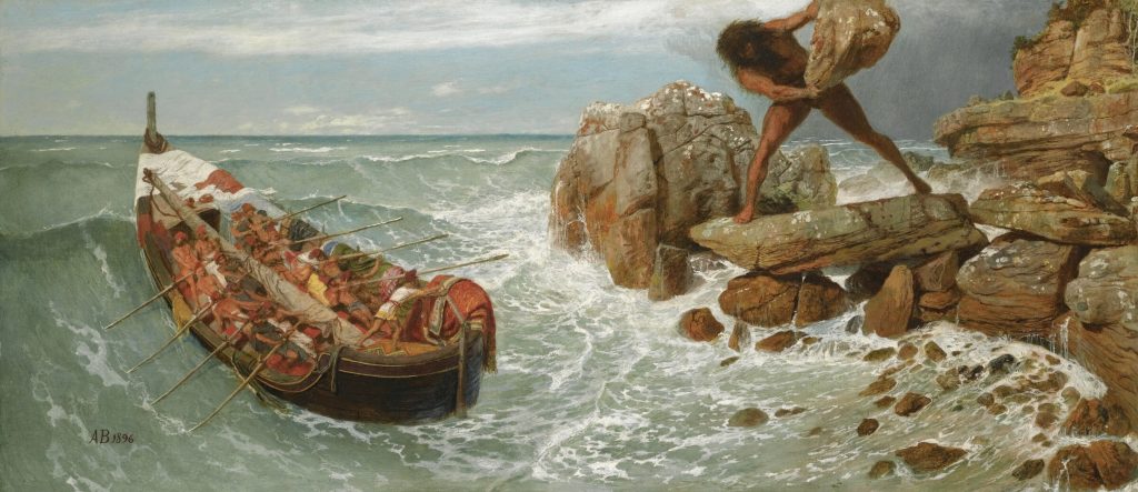 Odysseus and Polyphemus by Arnold Böcklin, 1896