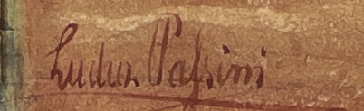 The signature Ludw. Passini in red at the lower right corner
