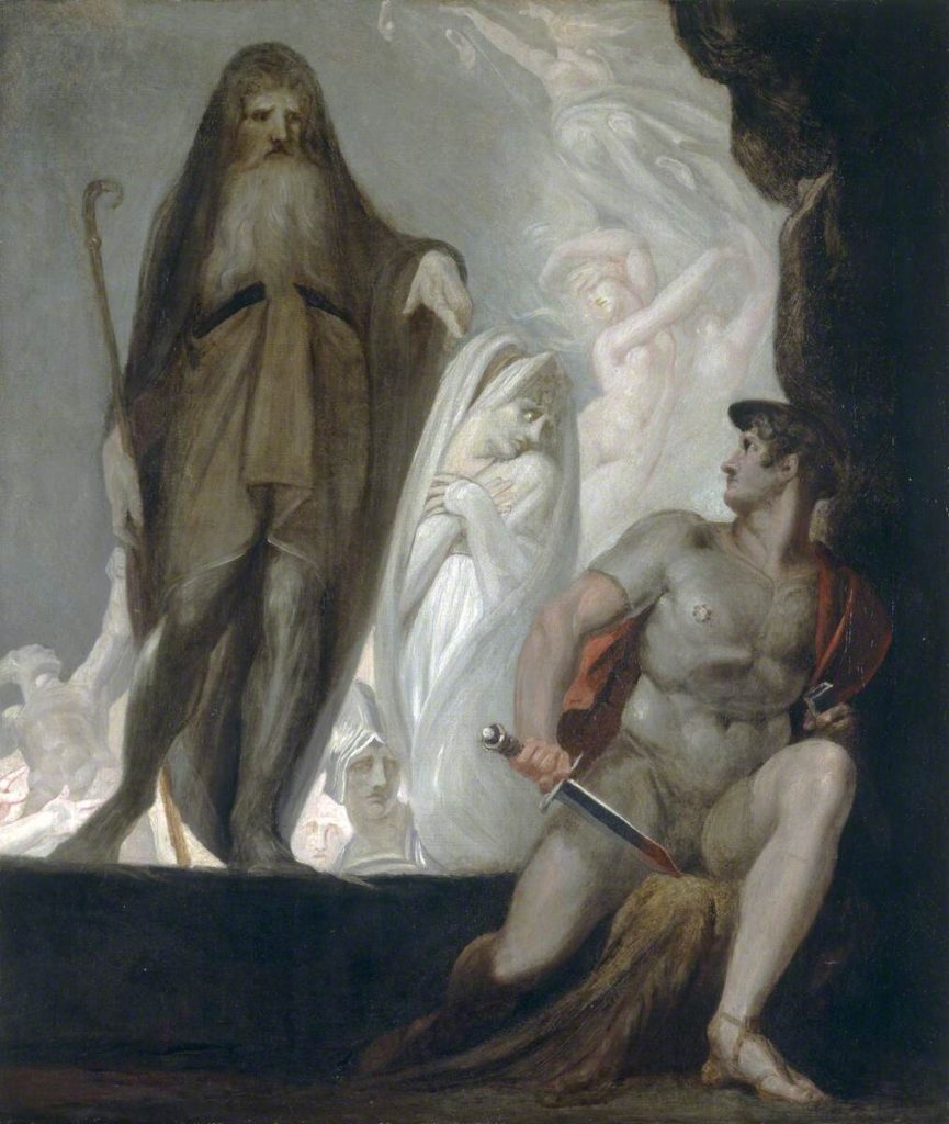 Teiresias Foretells the Future to Odysseus by Henry Fuseli, c. 1800