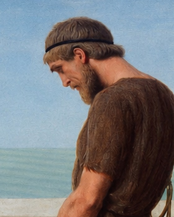 Ulysses’ lowered face