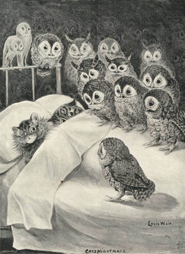 Cat’s Nightmare by Louis Wain