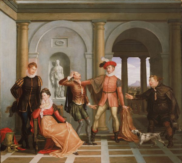 Scene from Shakespeare’s The Taming of the Shrew by Washington Allston