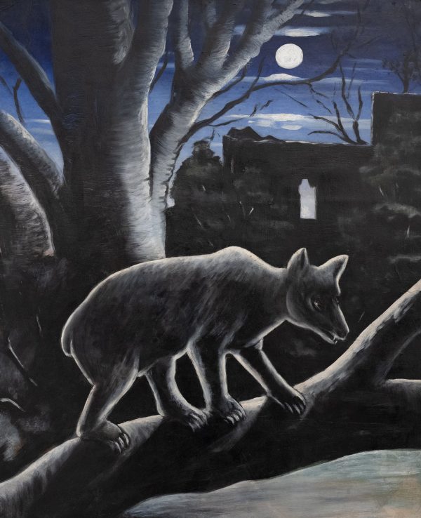 A Bear On A Moonlit Night by Niko Pirosmani