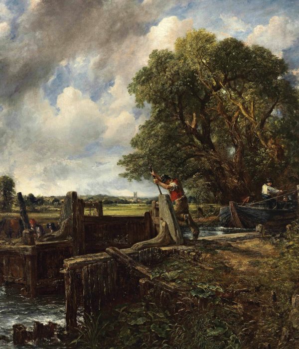 A Boat Passing a Lock by John Constable