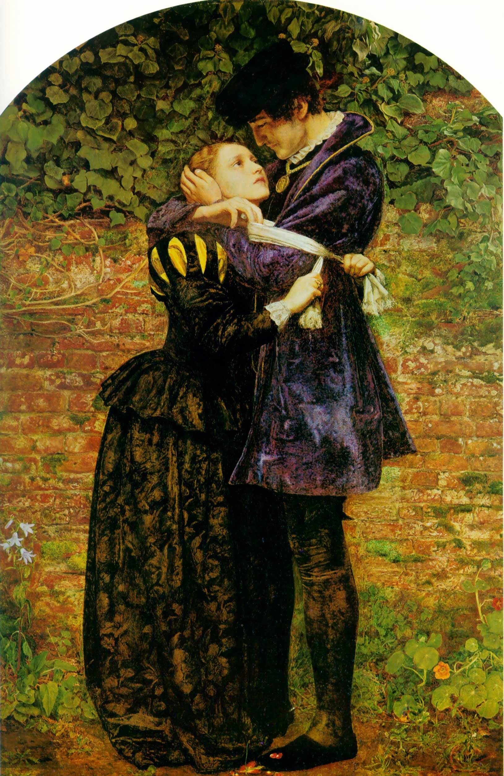 A Huguenot, on St. Bartholomew's Day by John Everett Millais - hand-painted oil reproduction