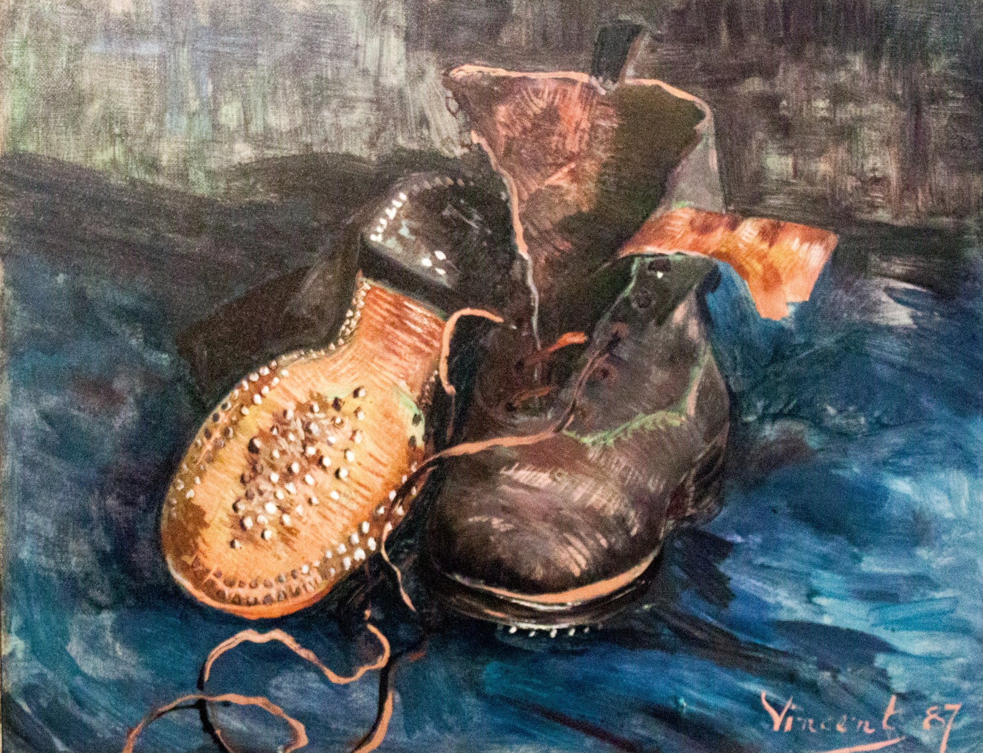 A Pair of Shoes by Vincent Van Gogh - hand-painted oil reproduction