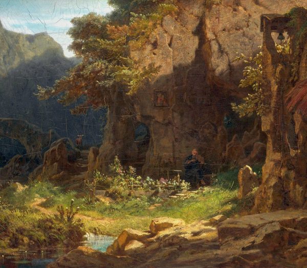 A Settler Playing The Violin by Carl Spitzweg