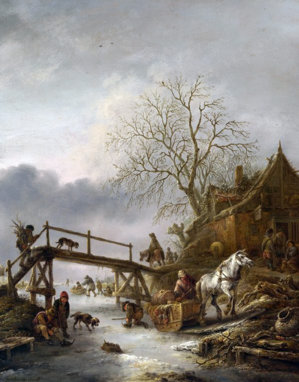 A Winter Scene by Isaack van Ostade