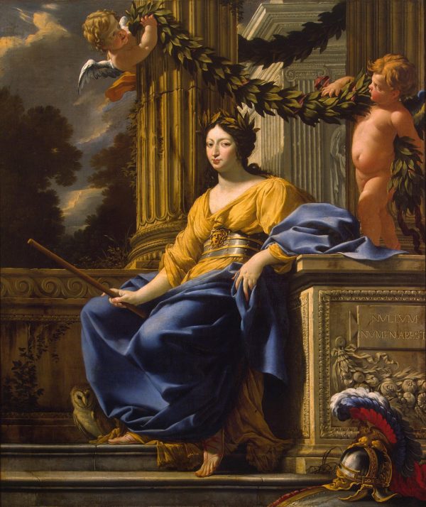 Allegorical Portrait of Anna of Austria as Minerva by Simon Vouet