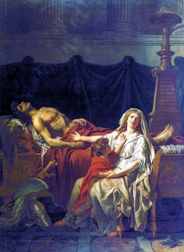 Andromache Mourns Hector by Jacques-Louis David