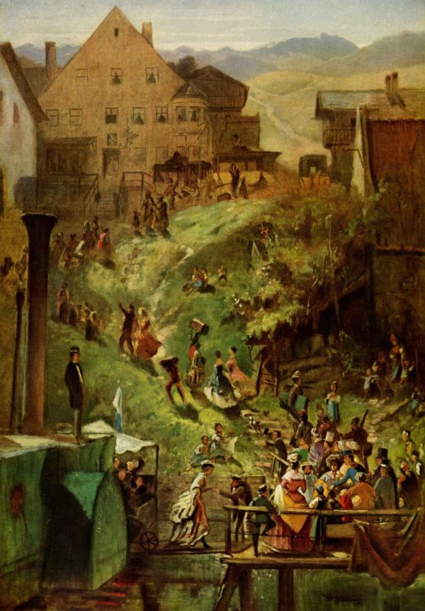 Ankunft In Seeshaupt by Carl Spitzweg