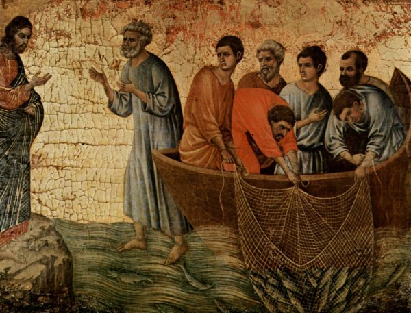 Appearence on Lake Tiberias by Duccio di Buoninsegna