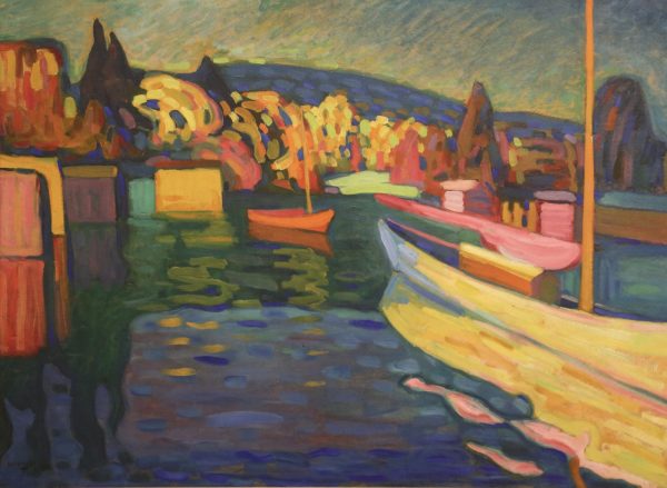 Autumn Landscape with Boats by Wassily Kandinsky