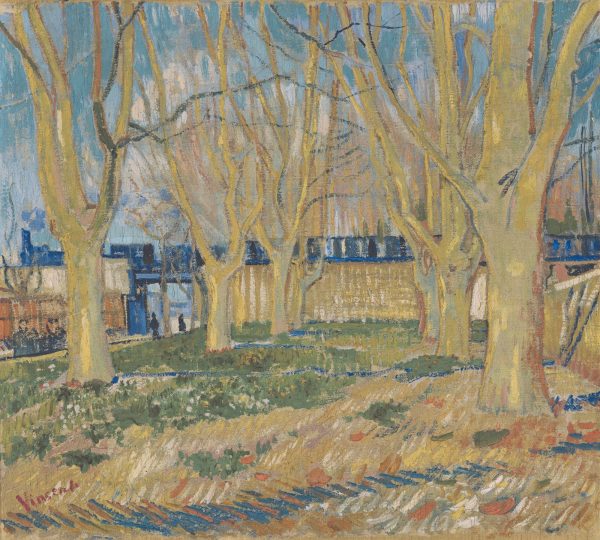 Avenue of Plane Trees near Arles Station by Vincent Van Gogh