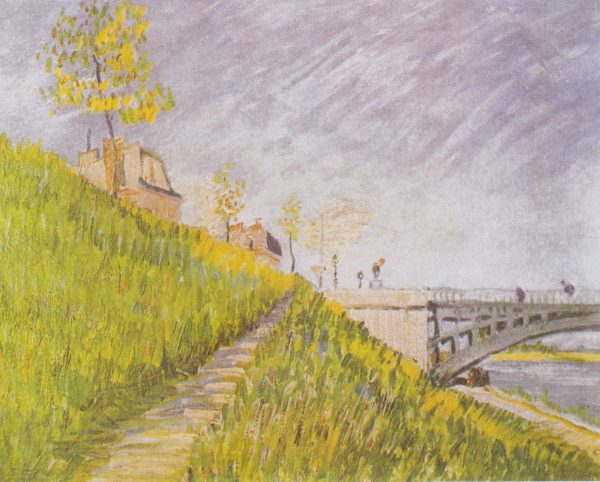 Banks of the Seine with Pont de Clichy by Vincent Van Gogh